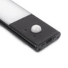 Lampada LED ricaricabile con USB Kaus Black con sensore di movimento, L400mm, Tecnoplastica e Alluminio, Verniciato nero