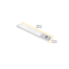 Lampada LED ricaricabile con USB Kaus con sensore di prossimità, L600mm, Tecnoplastica e Alluminio, Anodizzato opaco