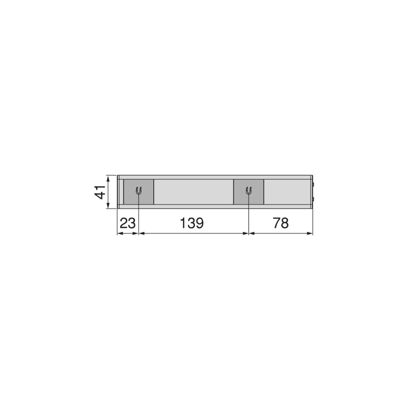 Lampada LED ricaricabile con USB Kaus Black con sensore di movimento, L400mm, Tecnoplastica e Alluminio, Verniciato nero