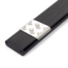 Lampada LED ricaricabile con USB Kaus Black con sensore di movimento, L600mm, Tecnoplastica e Alluminio, Verniciato nero