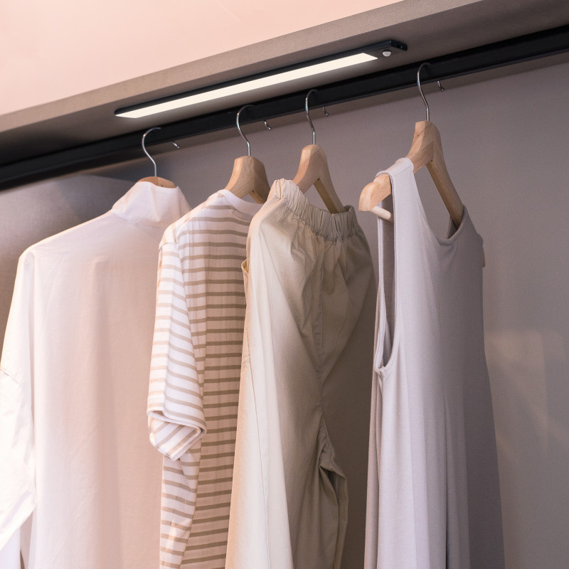 Lampada LED ricaricabile con USB Kaus Black con sensore di prossimità, L240mmPlastica e Alluminio, Verniciato nero