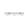 Multiconnettore Vertikal Push diametro 100mm, 3 spine di tipo Schuko, 1 USB tipo A, 1 USB tipo C, Acciaio e Tecnoplastica