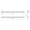 Kit barra per armadio Luxe, striscia LED 4,5x8 Neonlynx V, sensore di movimento RF Smart e convertitore Smart (24V DC), lu