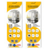Kit di ferramenta per armadio a 2 porte scorrevoli e chiusura ammortizzata Placard 81, profilo Wave, spessore 18 mm, panne