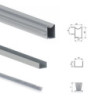 Kit di sistema scorrevole Railway per ante scorrevoli in legno appese e chiusura ammortizzata, 80 kg, Alluminio, Anodizzat