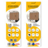 Kit di ferramenta per armadio a 2 ante e chiusura ammortizzata Placard 81, Profilo Deep, spessore 18 mm, pannelli non incl