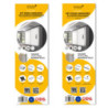 Kit di ferramenta per armadio a 2 ante e chiusura ammortizzata Placard 74, profilo Wave, spessore 16 mm, pannelli non incl