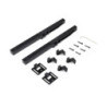 Kit di ferramentaper armadio 2 ante scorrevoli e chiusura soft Flow con binari incassati 2,35 m, pannelli non inclusi, Ano