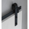 Kit di ferramentaper armadio 2 ante scorrevoli e chiusura soft Flow con binari incassati 2,35 m, pannelli non inclusi, Ano