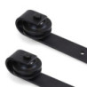 Kit di ferramentaper armadio 2 ante scorrevoli e chiusura soft Flow con binari incassati 2,35 m, pannelli non inclusi, Ano