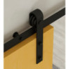 Kit di ferramentaper porta scorrevole appesa in legno Barn, con chiusura soft, pannelli non inclusi, Acciaio e Tecnoplasti