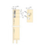 Kit di ferramenta per porta scorrevole appesa in legno Wall con chiusura soft, Acciaio, Alluminio e Tecnoplastica