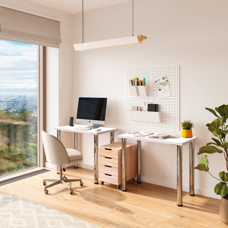 Piano da tavolo, 900x500 mm, spessore 30 mm, Legno, Finitura rovere