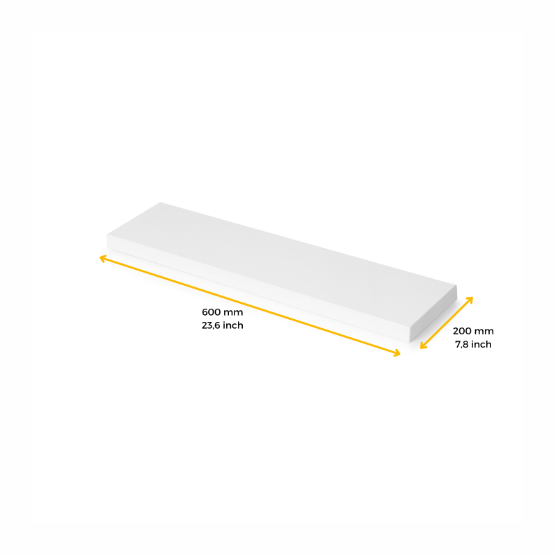 Ripiano per scaffali, 600x200 mm, spessore 30 mm, Legno, Finitura rovere
