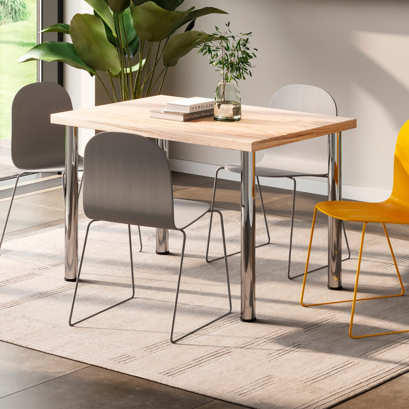 Set di supporti pieghevoli, lunghezza 203 mm, Acciaio, Verniciato bianco