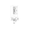 Kit di staffe per 1 ripiano in legno, 1 modulo e 1 asta di sospensione, lunghezza 1 m Zero, Zama, Verniciato nero testuriz