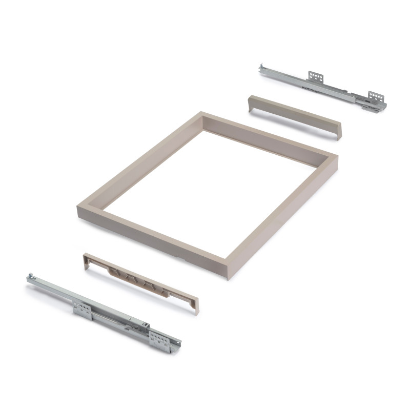 Kit di porta scarpe in metallo e telaio con guide a chiusura ammortizzata per armadio, regolabile, modulo 800 mm, Nero tes