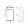 Kit di porta scarpe in metallo e telaio con guide a chiusura ammortizzata per armadio, regolabile, modulo 800 mm, Nero tes