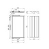 Kit di porta scarpe in metallo e telaio con guide a chiusura ammortizzata per armadio, regolabile, modulo 900 mm, Nero tes