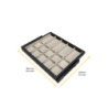 Kit di cassetto organizzatore e telaio a scorrimento con chiusura ammortizzata per armadio, regolabili, modulo 800 mm, Gri