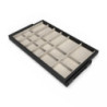 Kit di cassetto organizzatore e telaio a scorrimento con chiusura ammortizzata per armadio, regolabili, modulo 900 mm, Gri