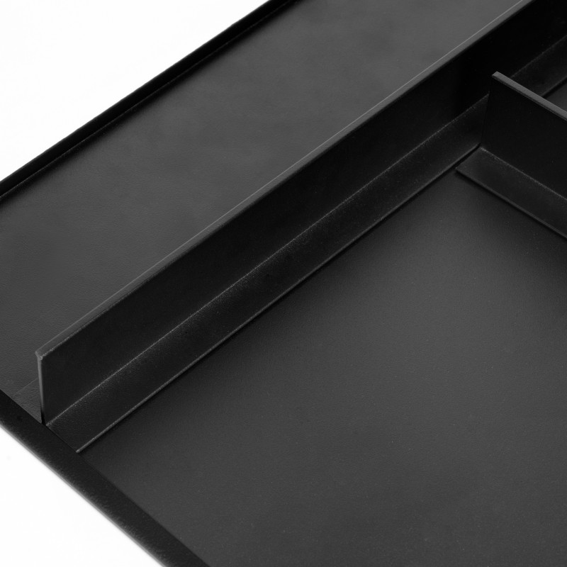 Kit di vassoio, 2 cestini organizzatori e telaio a scorrimento con chiusura ammortizzata per armadi, regolabile, modulo 80