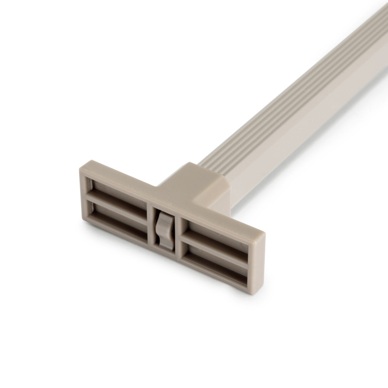 Kit di 7 aste portapantaloni, 1 vassoio e 1 telaio a scorrimento con chiusura ammortizzata per armadi, regolabili, modulo