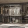 Kit 2 vassoio ausiliario, 1 cesto portabiancheria e telaio regolabile Quartz per armadi, chiusura ammortizzata e estrazion