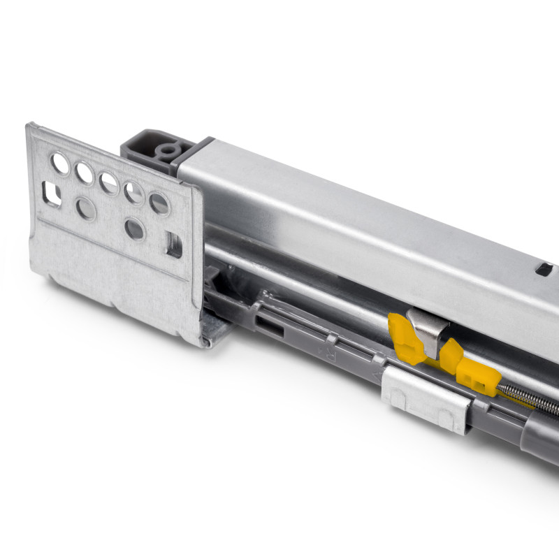 Telaio con guide a estrazione totale e chiusura morbida per accessori per armadi Quartz, 612-638mm, Alluminio e plastica