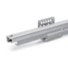 Telaio con guide a estrazione totale e chiusura morbida per accessori per armadi Quartz, 612-638mm, Alluminio e plastica