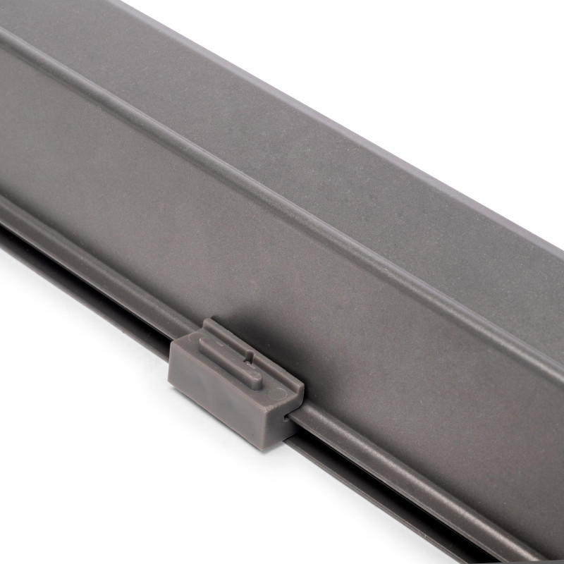 Telaio con guide a estrazione totale e chiusura morbida per accessori per armadi Quartz, 712-738mm, Alluminio e plastica