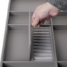 Telaio con guide a estrazione totale e chiusura morbida per accessori per armadi Quartz, 912-938mm, Alluminio e plastica