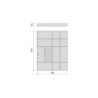 Telaio con guide a estrazione totale e chiusura morbida per accessori per armadi Quartz, 912-938mm, Alluminio e plastica
