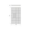 Telaio con guide a estrazione totale e chiusura morbida per accessori per armadi Quartz, 962-988mm, Alluminio e plastica