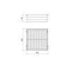 Telaio con guide a estrazione totale e chiusura morbida per accessori per armadi Quartz, 1012-1038mm, Alluminio e plastica