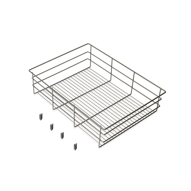Telaio con guide a estrazione totale e chiusura morbida per accessori per armadi Quartz, 1062-1088mm, Alluminio e plastica