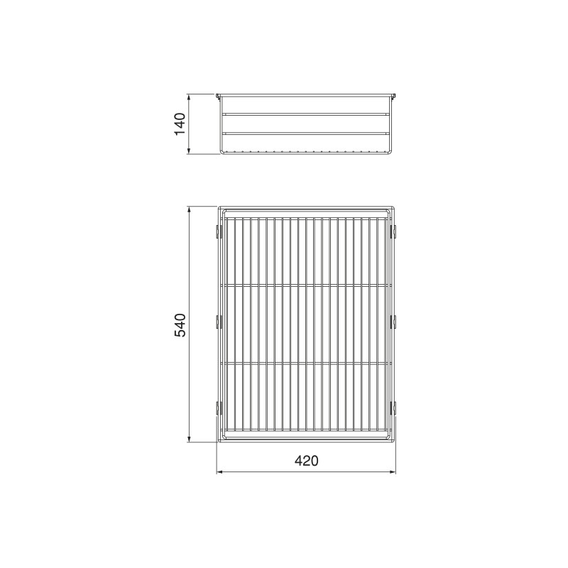 Telaio con guide a estrazione totale e chiusura morbida per accessori per armadi Quartz, 1062-1088mm, Alluminio e plastica
