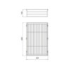 Cassetto organizzatore per armadi e cabine armadio Quartz, 440 (M60), Eco-pelle e legno, Titanio