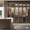 Cassetto organizzatore per armadi e cabine armadio Quartz, 540 (M70), Eco-pelle e legno, Titanio