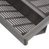 Specchio estraibile per interno dell'armadio Quartz, con rotazione 180gr 1.000x300mm, Alluminio, vetro e acciaio, Titanio
