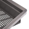 Specchio estraibile per interno dell'armadio Quartz, con rotazione 180gr 1.000x300mm, Alluminio, vetro e acciaio, Titanio