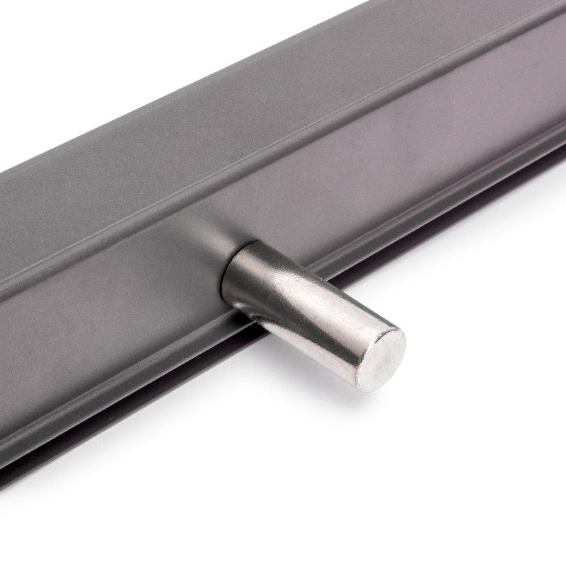 Cassetto portascarpe per armadi e cabine armadio Quartz, 540 (M70), Acciaio, Titanio