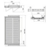 Cassetto portascarpe per armadi e cabine armadio Quartz, 540 (M70), Acciaio, Titanio