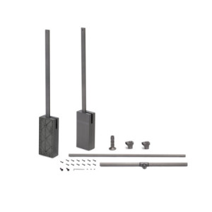 Cassetto portascarpe per armadi e cabine armadio Quartz, 740 (M90), Acciaio, Titanio