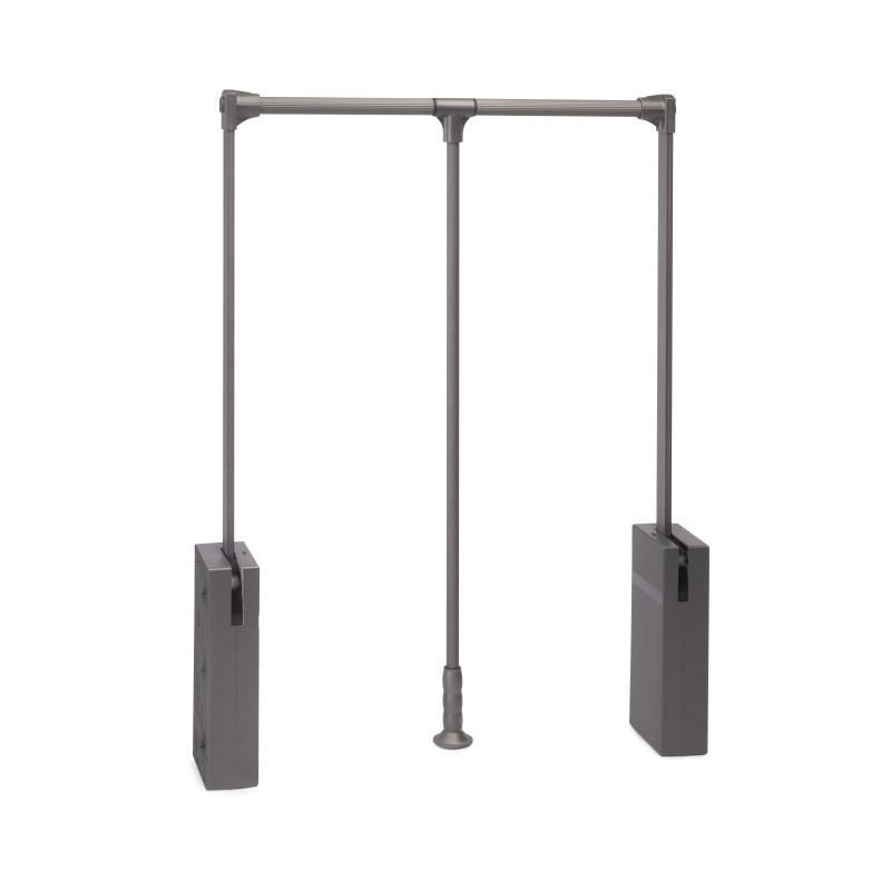 Cassetto portascarpe per armadi e cabine armadio Quartz, 740 (M90), Acciaio, Titanio
