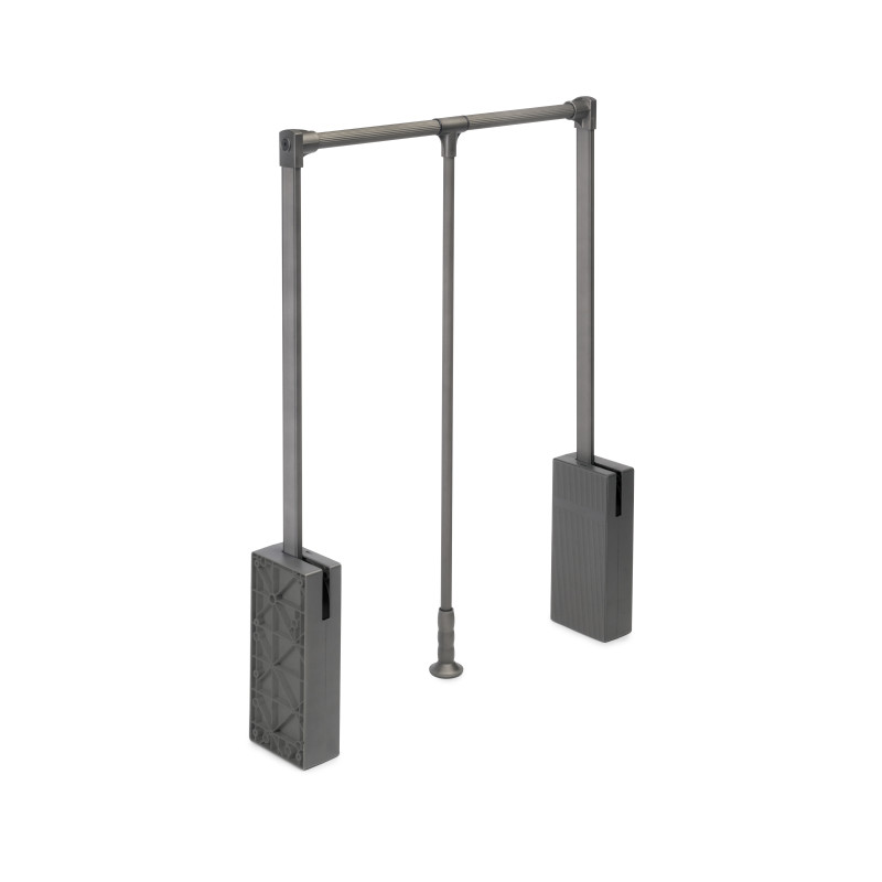 Kit di cassetto porta-scarpe estraibile per armadi Quartz, regolabile, modulo 600mm, Acciaio, alluminio e plastica, Titani