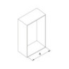Kit di cassetto porta-scarpe estraibile per armadi Quartz, regolabile, modulo 600mm, Acciaio, alluminio e plastica, Titani