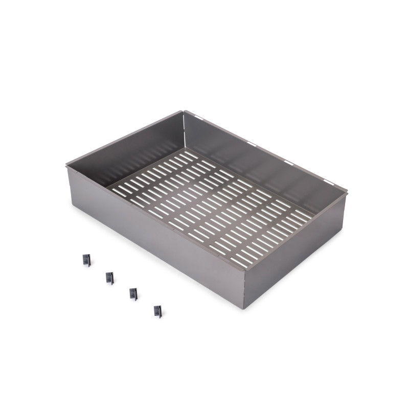 Kit di cassetto porta-scarpe estraibile per armadi Quartz, regolabile, modulo 900mm, Acciaio, alluminio e plastica, Titani