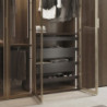 Kit di cassetto porta-scarpe estraibile per armadi Quartz, regolabile, modulo 900mm, Acciaio, alluminio e plastica, Titani