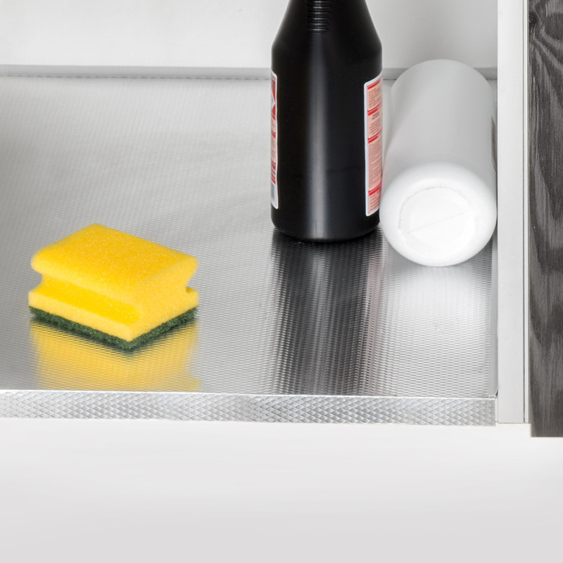 Tavola da stiro pieghevole ed estraibile per armadio Iron, Acciaio, Verniciato bianco